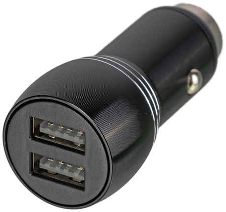 Автомобильное зарядное устройство Wiiix UCC-2-17B, 2xUSB, 2.4A, черный 9668753992