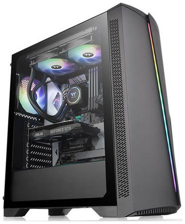 Корпус ATX Thermaltake H350 TG RGB, Midi-Tower, без БП, [ca-1r9-00m1wn-00]