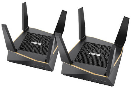 Wi-Fi роутер ASUS RT-AX92U(2-PK), AX6100, черный, 2 шт. в комплекте 9668755781