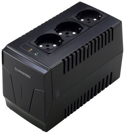 Стабилизатор напряжения SunWind AVR-1000 черный