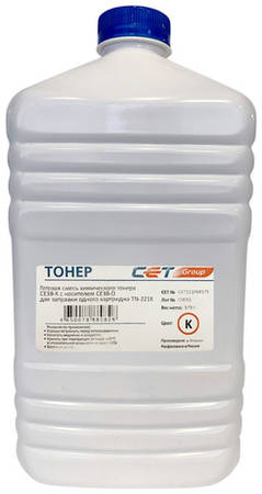 Тонер CET CE38-K/CE38-D, для KONICA MINOLTA Bizhub C227/287, черный, 579грамм, бутылка, девелопер 9668757577