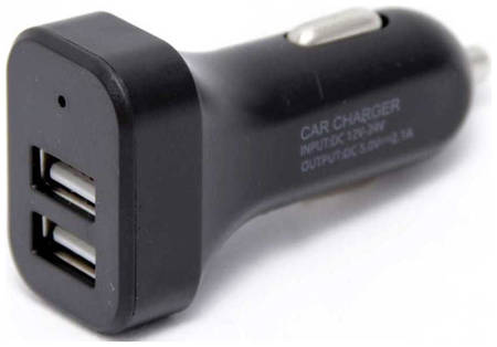 Автомобильное зарядное устройство Wiiix UCC-2-15B, 1.2A, черный 9668823761