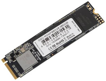 SSD накопитель AMD Radeon R5MP960G8 960ГБ, M.2 2280, PCIe 3.0 x4, NVMe, M.2
