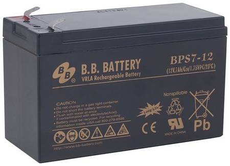 Аккумуляторная батарея для ИБП BB BPS 7-12 12В, 7Ач