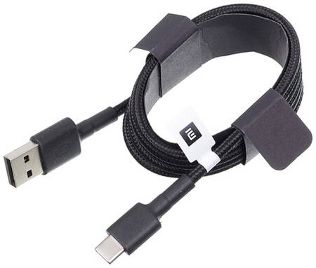 Кабель Xiaomi Mi Braided, USB Type-C (m) - USB (m), 1м, черный [sjv4109gl] 9668842399