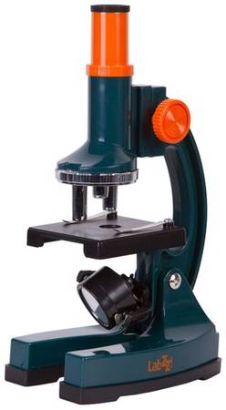Микроскоп LEVENHUK LabZZ M2, световой/оптический/биологический, 100-900x, на 3 объектива, зеленый/оранжевый [69740] 9668851310