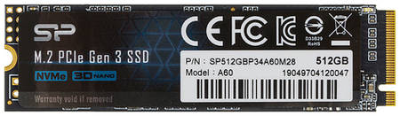 SSD накопитель Silicon Power M-Series SP512GBP34A60M28 512ГБ, M.2 2280, PCIe 3.0 x4, NVMe, M.2 9668858063