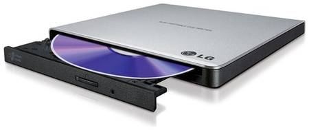 Оптический привод DVD-RW LG GP57ES40, внешний, USB, серебристый, OEM 9668866843