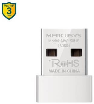Wi-Fi адаптер MERCUSYS MW150US USB 2.0 9668875210