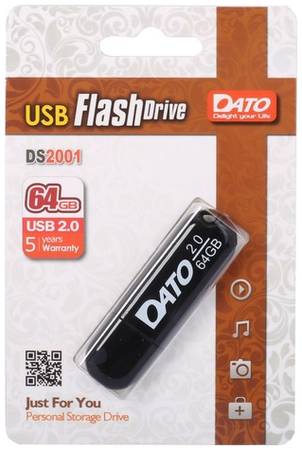 Флешка USB DATO DS2001 64ГБ, USB2.0, [ds2001-64g]