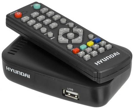 Ресивер DVB-T2 Hyundai H-DVB460, черный 9668889230