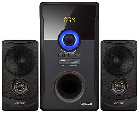 Колонки Bluetooth Ginzzu GM-426, 2.1, черный/ черный [00-00001252] 9668891638