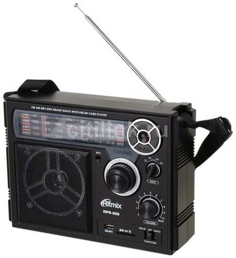 Радиоприемник Ritmix RPR-888, черный 9668891842