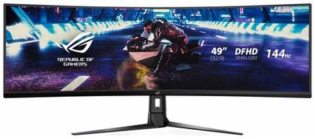 49″ Монитор ASUS ROG Strix XG49VQ, 3840x1080, VA, 144Гц, 2хHDMI, 1хDP, изогнутый, [90lm04h0-b01170]