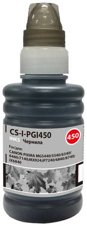 Чернила Cactus CS-I-PGI450, для Canon, 100мл, черный пигментный 9668898748