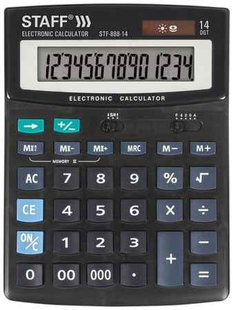 Калькулятор STAFF STF-888, 14-разрядный