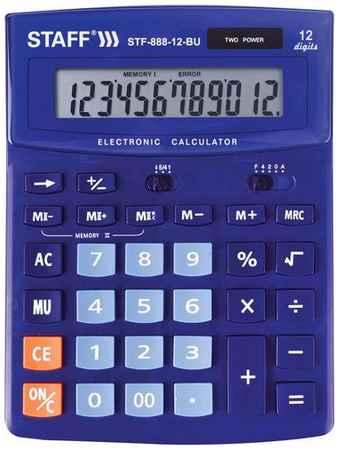 Калькулятор STAFF STF-888, 12-разрядный, синий 9668918081