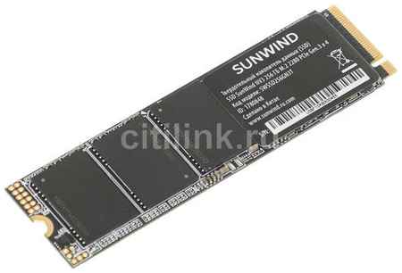 SSD накопитель SunWind NV3 SWSSD256GN3T 256ГБ, M.2 2280, PCIe 3.0 x4, NVMe, M.2, rtl