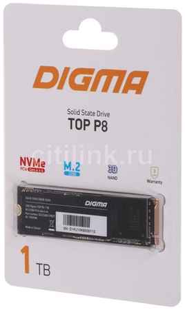 SSD накопитель Digma Top P8 DGST4001TP83T 1ТБ, M.2 2280, PCIe 4.0 x4, NVMe, M.2, rtl 9668937133