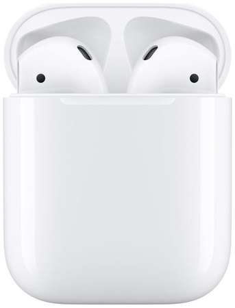 Наушники Apple AirPods 2 A2032,A2031,A1602, with Charging Case, Bluetooth, вкладыши, [mv7n2zm/a]