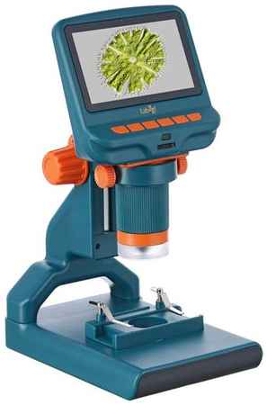 Микроскоп LEVENHUK LabZZ DM200 LCD, цифровой, 17-55x, синий/оранжевый [76827] 9668944525