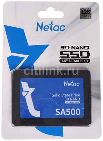SSD накопитель NETAC SA500 NT01SA500-128-S3X 128ГБ, 2.5″, SATA III, SATA 9668956908