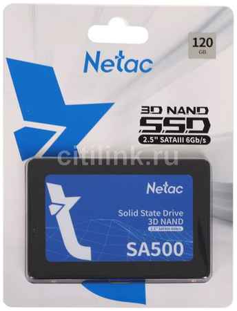 SSD накопитель NETAC SA500 NT01SA500-120-S3X 120ГБ, 2.5″, SATA III, SATA 9668956982