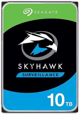 Жесткий диск Seagate SkyHawkAI ST10000VE0008, 10ТБ, HDD, SATA III, 3.5″ 9668959414