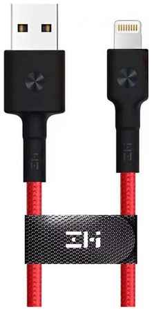 Кабель ZMI AL853, Lightning (m) - USB (m), 1.5м, MFI, в оплетке, 3A, красный