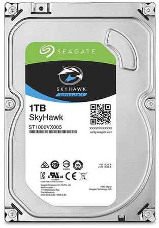 Жесткий диск Seagate Skyhawk ST1000VX005, 1ТБ, HDD, SATA III, 3.5″