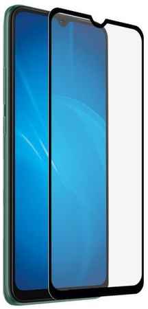 Защитное стекло для экрана DF xiColor-96 для Xiaomi Redmi 10C/Poco C40 2.5D, 1 шт, черный [xicolor-96 (black)]