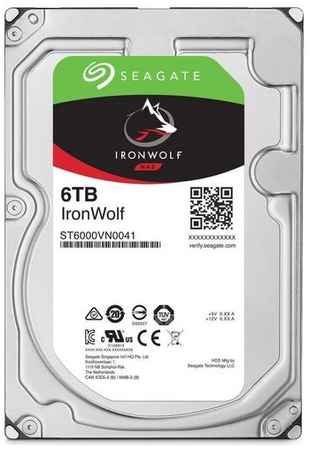 Жесткий диск Seagate Ironwolf ST6000VN001, 6ТБ, HDD, SATA III, 3.5″