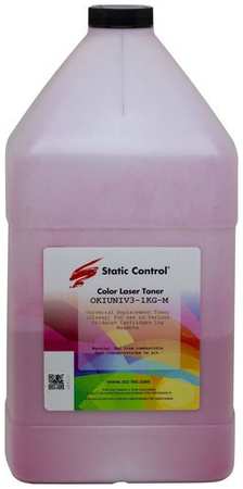 Тонер STATIC CONTROL OKIUNIV3-1KG-M, для Oki C3300N/5500, пурпурный, 1000грамм, флакон 9668975886