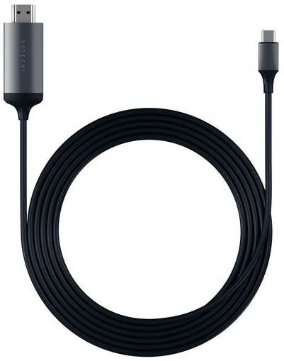 Кабель Satechi, USB Type-C (m) - USB (m), 1.8м, серый космос [st-chdmim] 9668977069