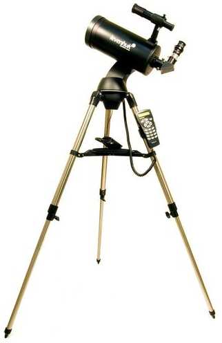 Телескоп Levenhuk SkyMatic 127 GT MAK катадиоптик d127 fl1500мм 250x золотистый/черный 9668987117