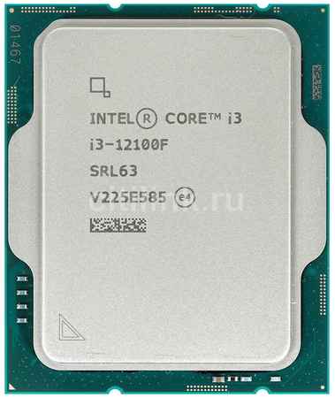 Процессор Intel Core i3 12100F, LGA 1700, OEM [cm8071504651013 srl63] 9668995210