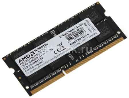 Оперативная память AMD R538G1601S2S-U DDR3 - 1x 8ГБ 1600МГц, для ноутбуков (SO-DIMM), Ret 9668999431