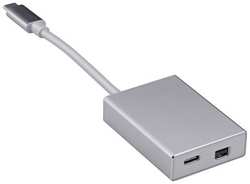 Адаптер Buro USB Type-C (m) - miniDisplayPort (f), 0.1м, серебристый [bhp]