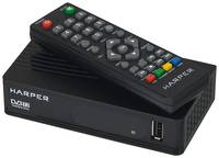 Ресивер DVB-T2 Harper HDT2-1202, черный