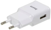 Сетевое зарядное устройство Buro TJ-248W, USB-A, 15Вт, 2.4A, белый
