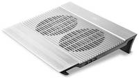 Подставка для ноутбука DeepCool N8, 17″, 380х278х55 мм, 3хUSB, вентиляторы 2 х 140 мм, 1244г, серебристый