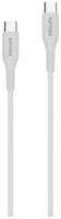 Кабель Philips DLC8601, USB Type-C (m) - USB Type-C (m), 1.2м, в оплетке, 3A, белый