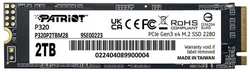 SSD накопитель Patriot P320 P320P2TBM28 2ТБ, M.2 2280, PCIe 3.0 x4, NVMe, M.2