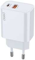 Сетевое зарядное устройство PERO ТС24W, USB-A, USB-C, 20Вт, 3A