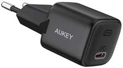 Сетевое зарядное устройство AUKEY PA-B1TB, USB-C, 20Вт, 3A, [awc-pa-b1tb]