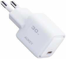 Сетевое зарядное устройство AUKEY PA-C1W, USB-C, 30Вт, 3A, [awc-pa-c1w]