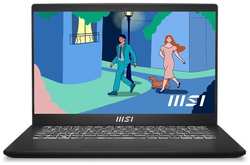 Ноутбук MSI Modern 14 C7M-048US 9S7-14JK12-048, 14″, IPS, AMD Ryzen 7 7730U 2ГГц, 8-ядерный, 16ГБ DDR4, 512ГБ SSD, AMD Radeon, Windows 11 Home, черный