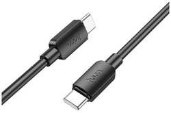 Кабель Hoco X96 Hyper, USB Type-C (m) - USB Type-C (m), 1м, 3A, черный [x96 hyper type-c to type-c]