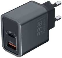 Сетевое зарядное устройство Redline XC-4, USB + USB type-C, 33Вт, 3A, черный [ут000038329]