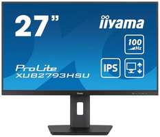 27″ Монитор Iiyama ProLite XUB2793HSU-B6, 1920x1080, IPS, 100Гц, 1хHDMI, 1хDP